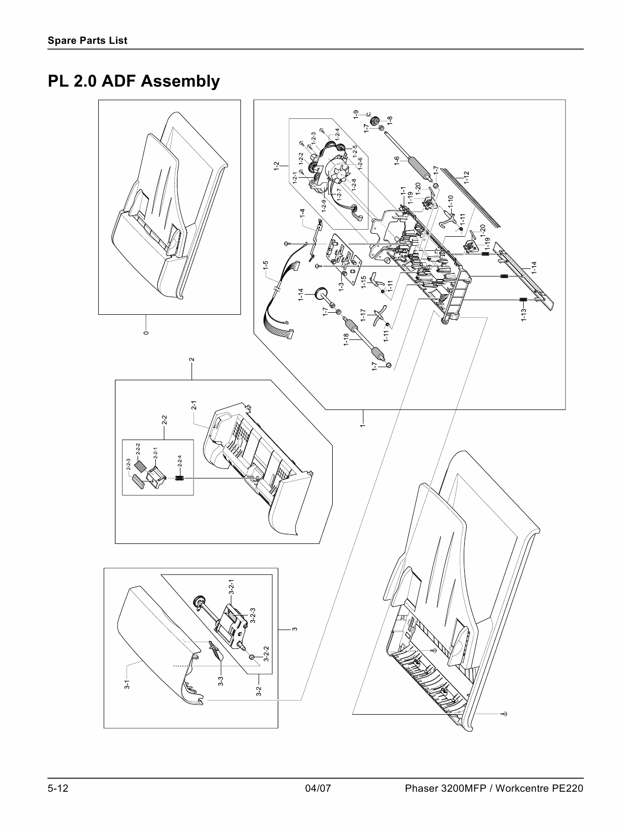 Xerox Phaser 3200-MFP WorkCentre-PE-220 Parts List and Service Manual-5